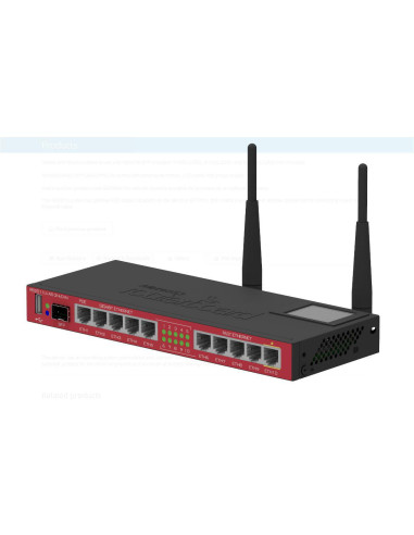 WIRELESS ACCESS POINT MIKROTIK RB2011UIAS-2HND-IN, 5xLAN Fas