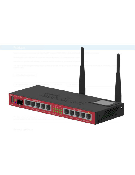 WIRELESS ACCESS POINT MIKROTIK RB2011UIAS-2HND-IN, 5xLAN Fas