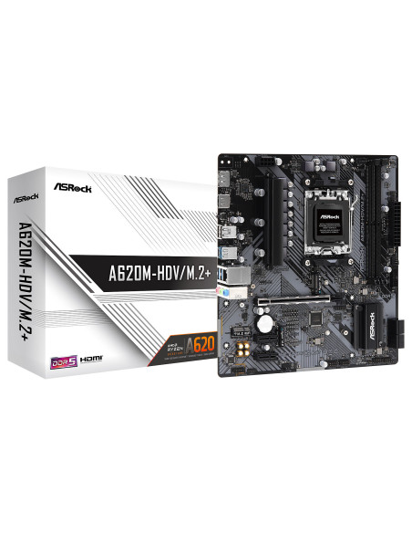 Placa de baza AsRock A620M-HDV/M.2+ AM5, 2x DDR5, 1x HDMI 2.1