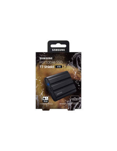 SSD extern Samsung 2.5", 4TB, T7, USB3.2, 1050Mb sec,