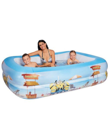 Piscina Ganflabila Minions cu 2 Inele 200 x 150 x 50