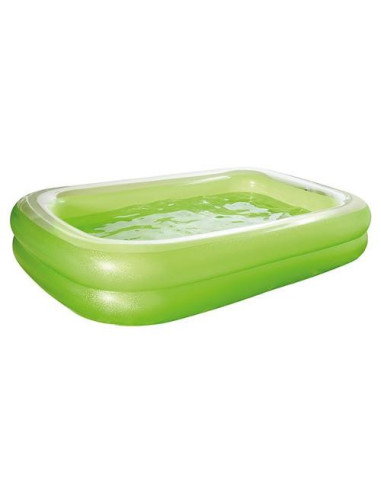 Piscina Gonflabila cu 2 Inele Verde Neon,hpp_77696