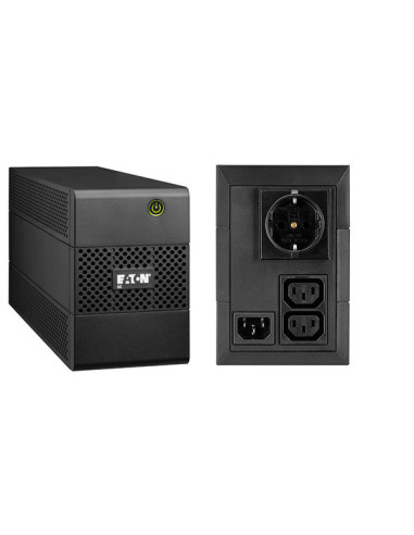 UPS Eaton "5E 650i DIN", Line int., Tower, 360 W, AVR, IEC x 2 | Schuko x 1, LED, back-up 1 - 10 min. "5E650iDIN" (include TV 8.