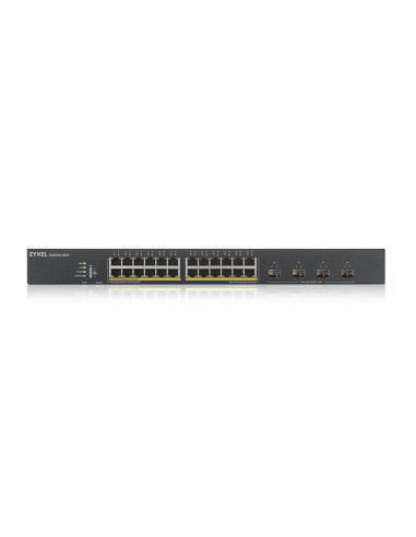 SWITCH PoE ZYXEL, port Gigabit x 24, SFP SFP x 4, managed, rackabil, carcasa metalica, "XGS1930-28HP-EU010" (include TV 1.75lei)