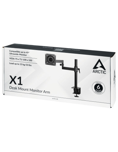 Suport monitor Arctic ARCTIC X1 - Single Monitor Arm in black colour "AEMNT00061A"
