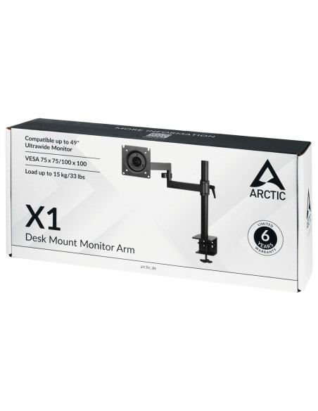 Suport monitor Arctic ARCTIC X1 - Single Monitor Arm in black colour "AEMNT00061A"