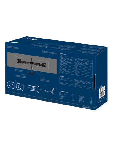 Suport monitor Arctic Dual-Monitor Arm with 4 ports USB 3.0 hub with mini-USB Power input "AEMNT00050A"