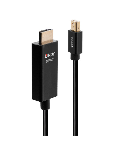 Cablu Lindy 1m Mini DP la HDMI (HDR) "LY-40921"
