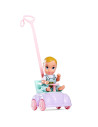 Papusa Simba Steffi Love Baby Car 29 cm cu figurina si