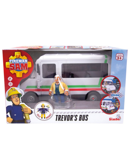 Autobuz Simba Fireman Sam Trevors Bus cu figurina si