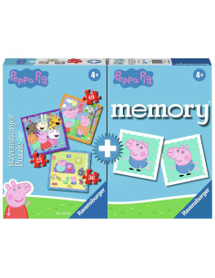 Puzzle + Joc Memory Peppa Pig, 25/36/49 Piese,RVSPC03152