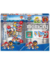 Puzzle + Joc Memory Patrula Catelusilor, 25/36/49
