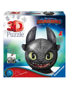 Puzzle 3D Dragons III_Toothless, 72 Piese,RVS3D11145 2