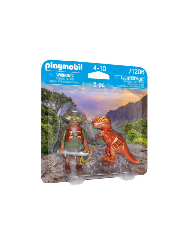 Playmobil - Set 2 Figurine - Bandit Cu T-Rex,71206