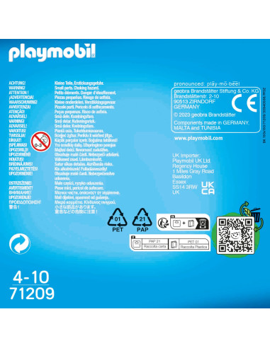 Playmobil - Set 2 Figurine - Mama Si Copilul Jucand Hochei,71209
