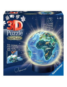 Puzzle 3D Luminos Planeta Pamant, 72 Piese,RVS3D11844 2