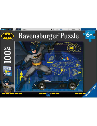 Puzzle Batman Cu Masina, 100 Piese,RVSPC13262