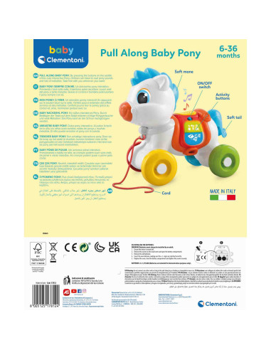 Baby Clementoni - Ponei Interactiv De Tras,CL17812