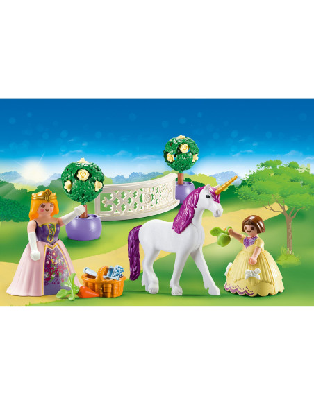 Playmobil - Set Portabil - Printese Si Unicorn,70107