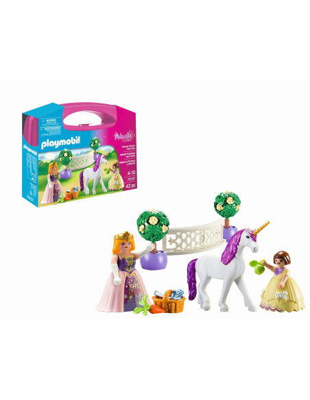 Playmobil - Set Portabil - Printese Si Unicorn,70107