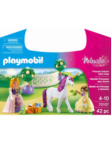 Playmobil - Set Portabil - Printese Si Unicorn,70107