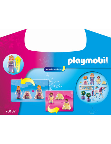 Playmobil - Set Portabil - Printese Si Unicorn,70107