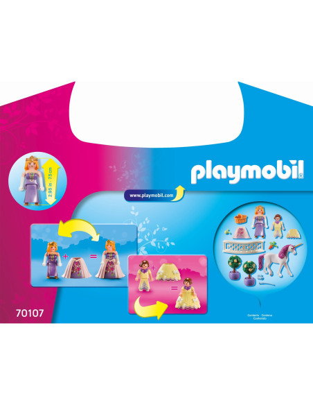 Playmobil - Set Portabil - Printese Si Unicorn,70107