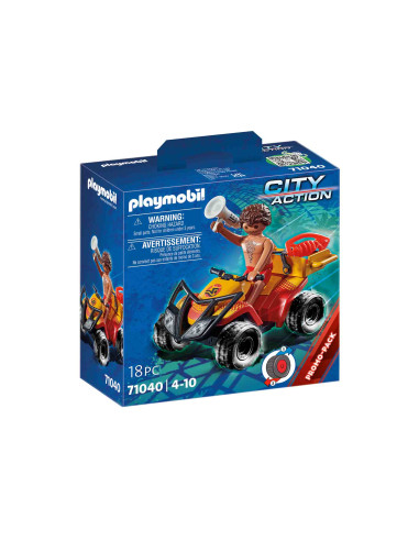 Playmobil - Vehicul Pullback De Salvare Pe Plaja,71040