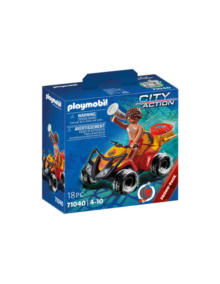 Playmobil - Vehicul Pullback De Salvare Pe Plaja,71040