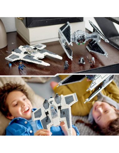 Lego Star Wars Fing Fighter Mandalorian Vs Tie Interceptor