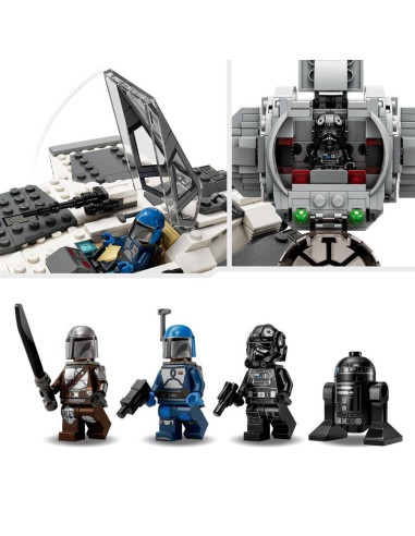 Lego Star Wars Fing Fighter Mandalorian Vs Tie Interceptor