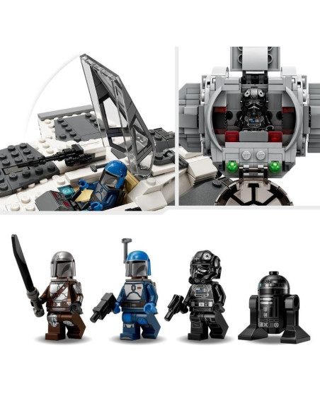 Lego Star Wars Fing Fighter Mandalorian Vs Tie Interceptor