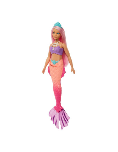 Barbie Dreamtopia Papusa Sirena Cu Par Roz Si Coada