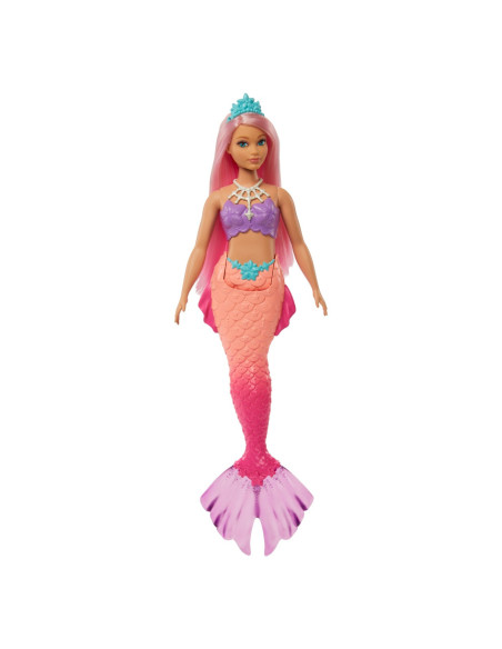 Barbie Dreamtopia Papusa Sirena Cu Par Roz Si Coada