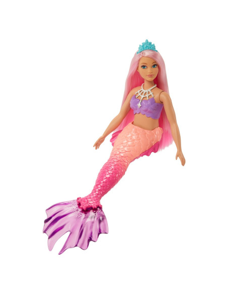 Barbie Dreamtopia Papusa Sirena Cu Par Roz Si Coada