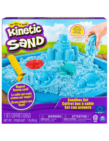 Nisip Kinetic Set Complet Albastru 454 Grame,6024397_albastru