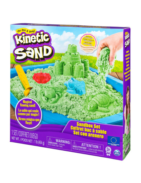 Nisip Kinetic Set Complet Verde 454 Grame,6024397_verde