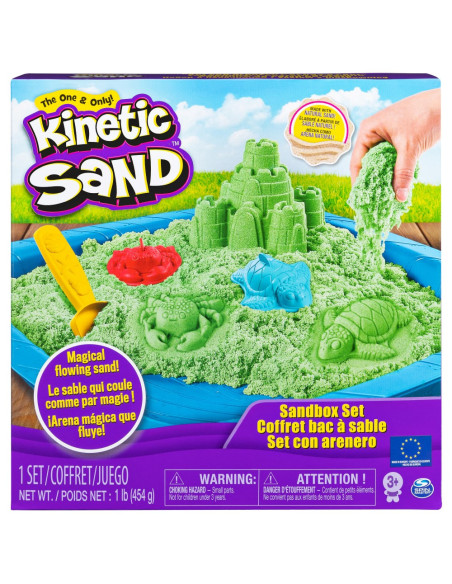 Nisip Kinetic Set Complet Verde 454 Grame,6024397_verde