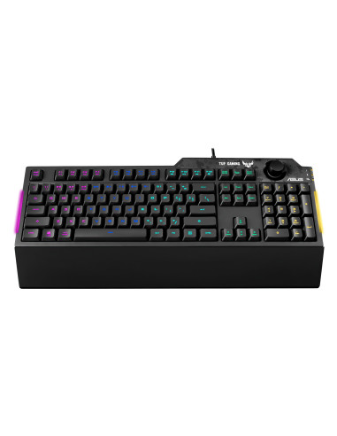 Tastatura gaming ASUS TUF Gaming K1 neagra iluminare RGB