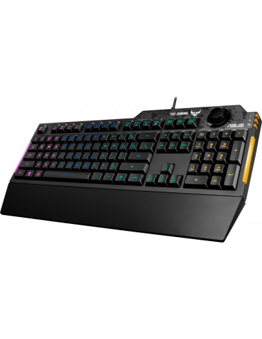 Tastatura gaming ASUS TUF Gaming K1 neagra iluminare RGB