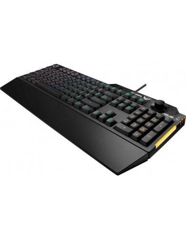 Tastatura gaming ASUS TUF Gaming K1 neagra iluminare RGB