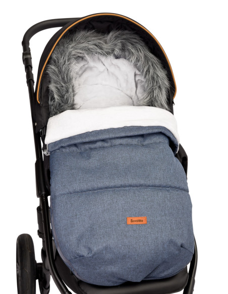 Sac de iarna Sensillo INDIANA Fleece 100x50 cm Navy,SILLO-8372