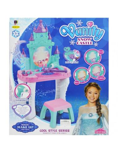 Set Masuta Cu Oglinda, Scaunel, Accesorii Si Baterii,24488