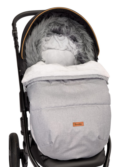 Sac de iarna Sensillo INDIANA Fleece 100x50 cm Grey,SILLO-8370