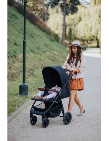 4BABY-957114,Carucior sport cu roti gonflabile (max. 22 Kg) 4Baby STINGER AIR Negru