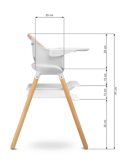 Scaun de masa multifunctional 4 in 1 Caretero BRAVO