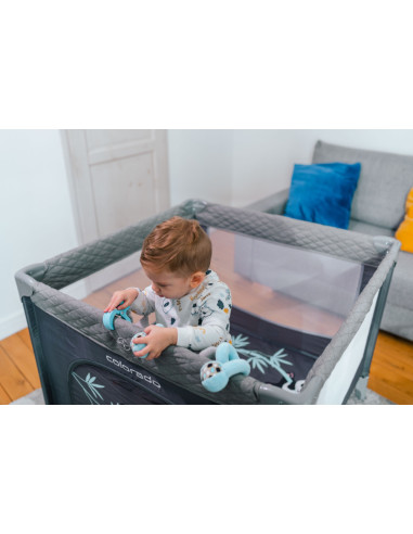 4BABY-958159,Tarc de joaca 93x93 cm 4Baby COLORADO Roz