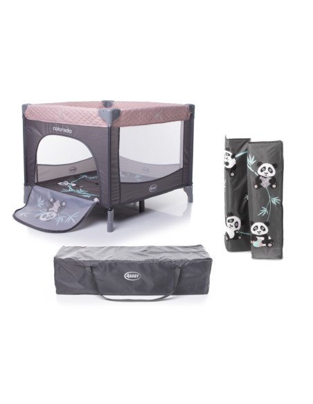 4BABY-958159,Tarc de joaca 93x93 cm 4Baby COLORADO Roz