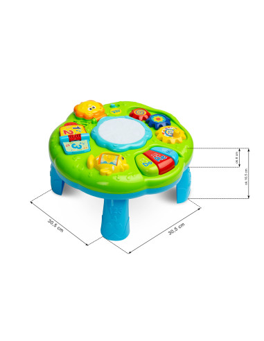 Jucarie educationala Toyz ZOO MUSIC TABLE 3 in 1,TOYZ-9001