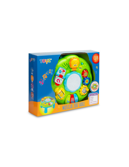 Jucarie educationala Toyz ZOO MUSIC TABLE 3 in 1,TOYZ-9001